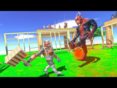 1v1 INFERNALS vs PRIMATES + ANCIENT ARBS Animal Revolt Battle Simulator