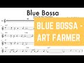 "Blue Bossa" - Art Farmer Flugelhorn Solo Transcription