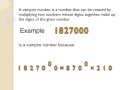 Vampire Numbers