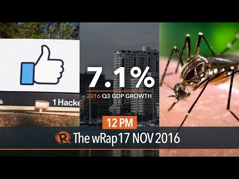 PH GDP, Zika cases, fake news | 12PM wRap