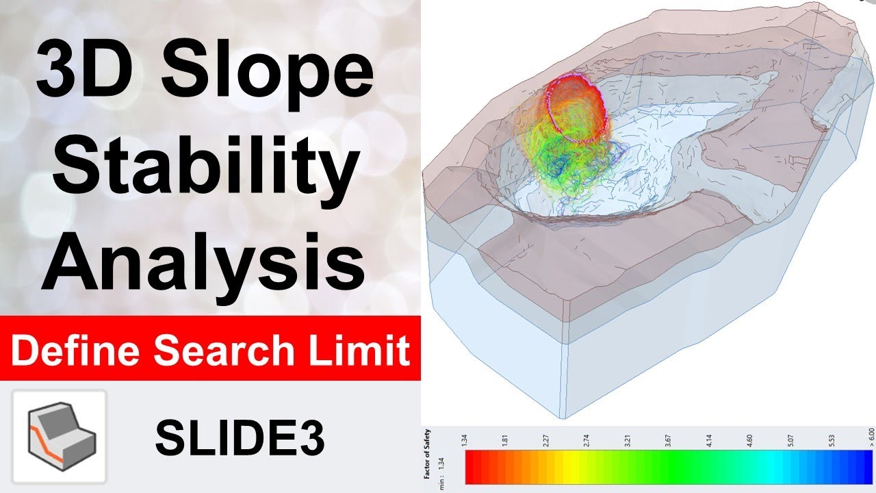 Search Limit in 3D Slope Stability Analysis | SLIDE3