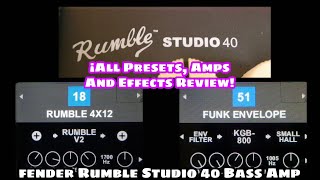 Video thumbnail for Fender Rumble Studio 40 ● All Presets, Amps and Effects Review! by Meylar López