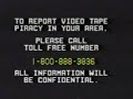 VHS Piracy Report Hotline Hong Kong