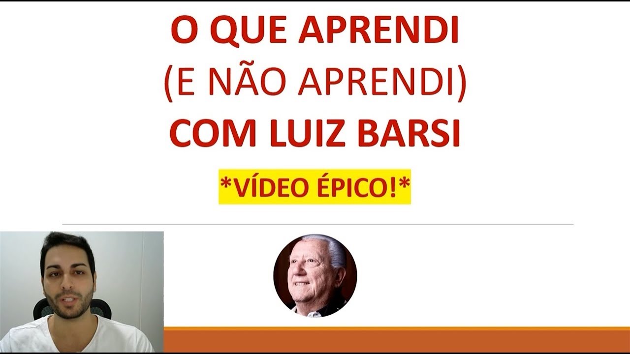 📝O Que Aprendi (e Não Aprendi) Com Luiz Barsi