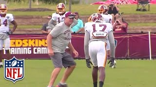 Jay Gruden Plays Cornerback at Redskins Training Camp | NFL by NFL