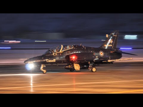 Royal Canadian Air Force CT-155 Hawk Arriving At Kamloops Airport From Cold Lake, Alberta
