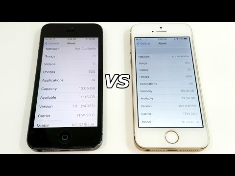 iPhone 5 vs iPhone 5S iOS 10.1