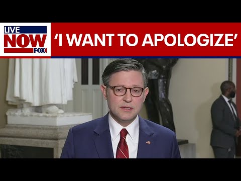 Video | Speaker Johnson: 'I want to apologize' for government shutdown