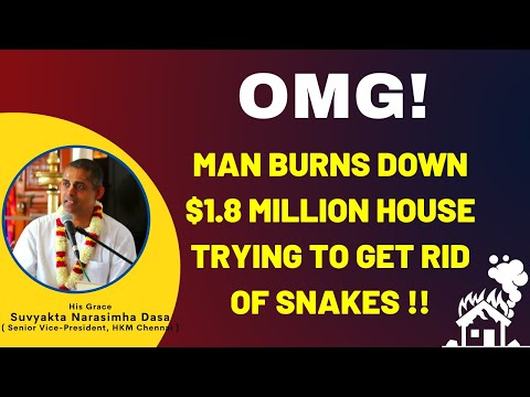 OMG! Man burns down $1.8 Million house trying to get rid of snakes!!