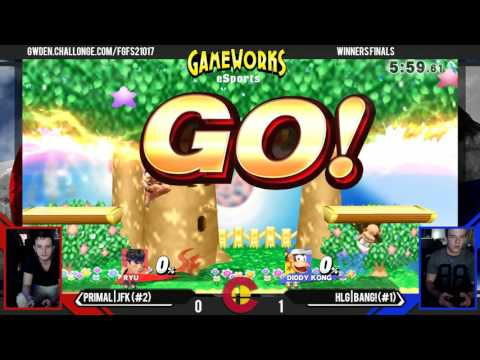 Primal | JFK (Ryu, Yoshi) Vs. HLG | BANG! (Diddy Kong) - Winners Finals