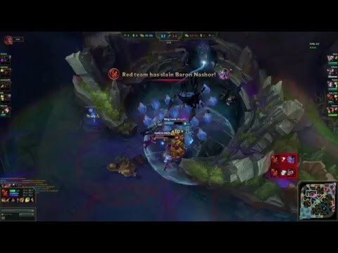 High Elo 1vs5 Taliyah Pentakill + Baron Steal feat. Gade