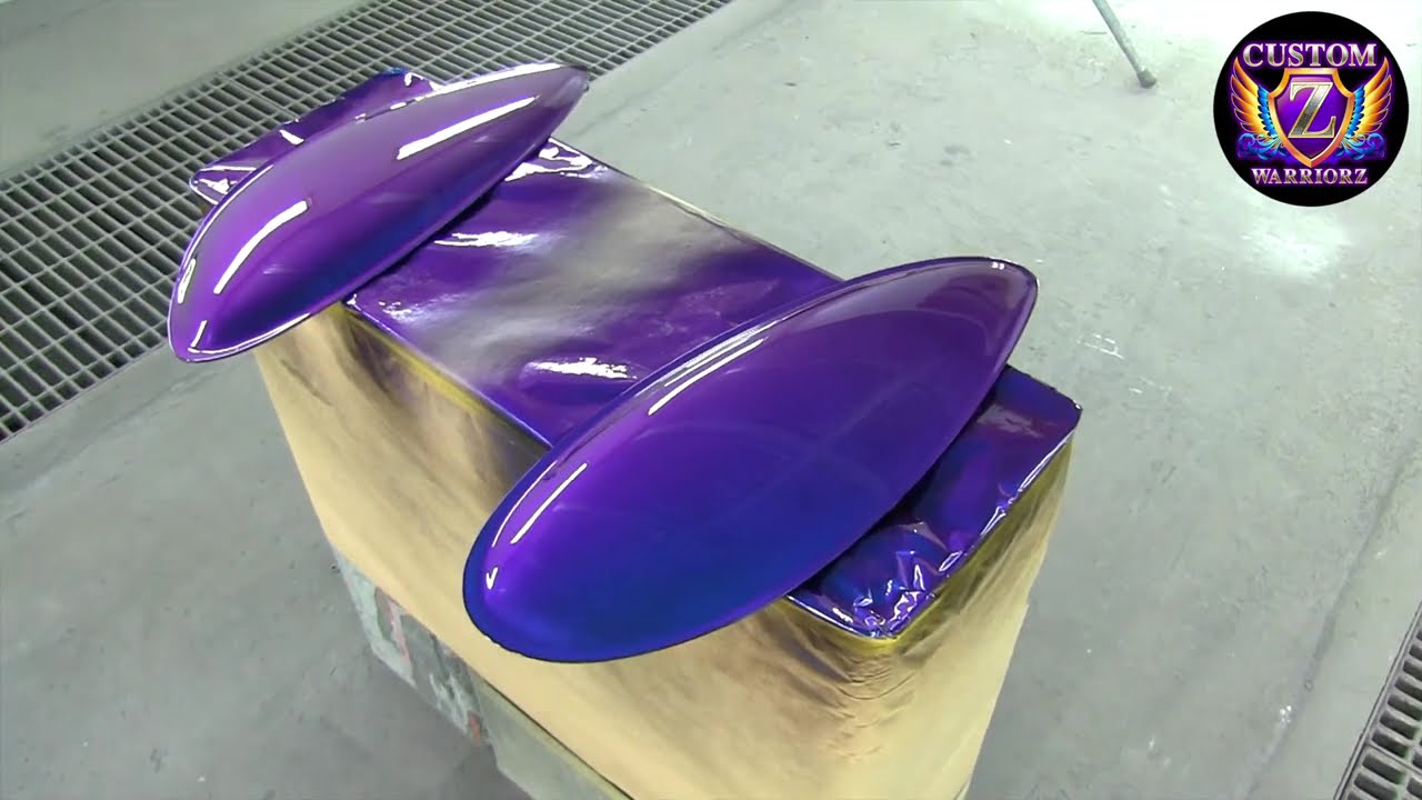 ヘッドライトカバーの作り方 & カスタムペイント・キャンディー塗装より凄い色カメレオンカラー（マジョーラ塗装）！