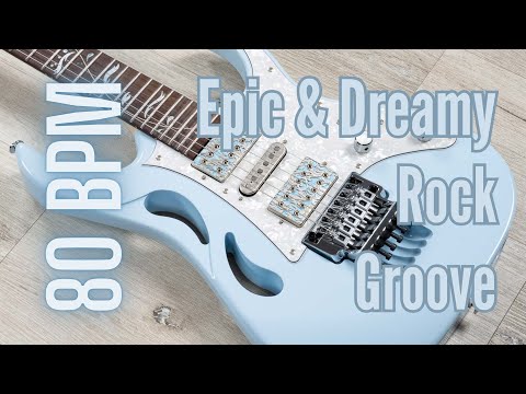 Epic & Dreamy Hard Rock Groove | 80 BPM | Guitar Backing Track Jam in E minor | #JBsJT 67