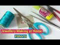 Shorts How To Make Earrings At Home How To Make Jewellery At Home Jewellery Making At Home