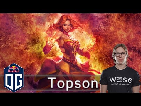 OG.Topson Lina Gameplay - Ranked Match - OG Dota 2.