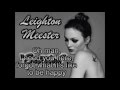 Leighton Meester ft. Check in The Dark ...