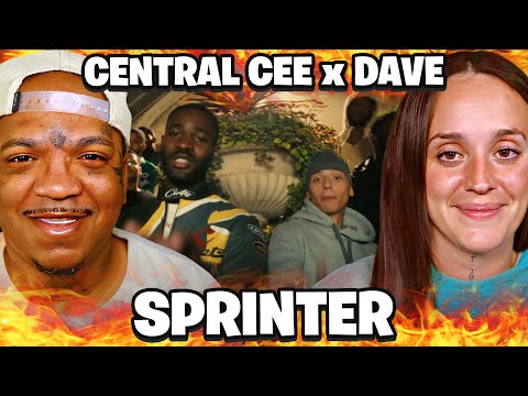 Americans React to CENTRAL CEE x DAVE - SPRINTER for the FIRST TIME!