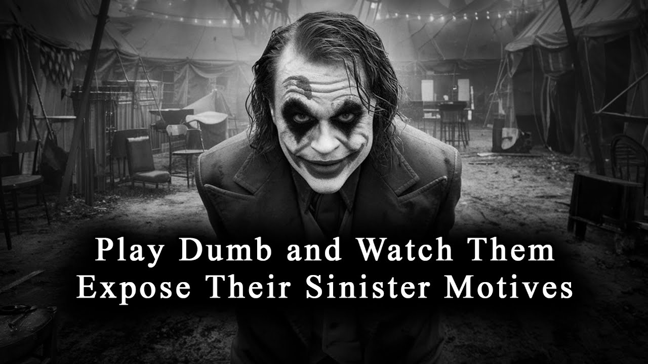 Play DUMB and Watch Them EXPOSE Their Sinister Motives - JOKER SPEECH