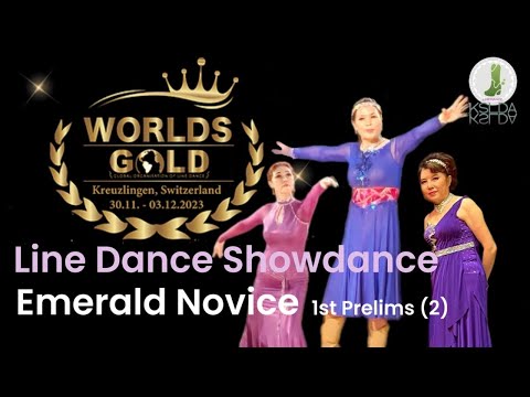 2023 GOLD Worlds | Linedance Championships | Emerald Novice Open Showdance 1st Prelim(2) | KSLDA