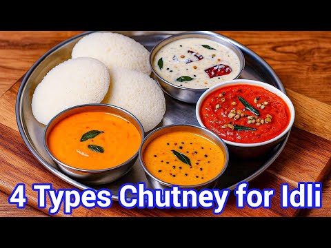 4 MUST-TRY Hotel Style Chutneys for Idli & Dosa | These 4 Easy Homemade Chutneys BROKE the Internet