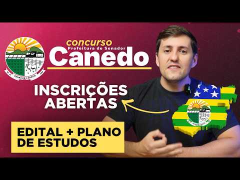 Senador Canedo | CONCURSO PROFESSOR |Tudo sobre o edital  + Plano de estudos