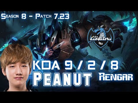 LZ Peanut RENGAR vs ELISE Jungle - Patch 7.23 KR Ranked