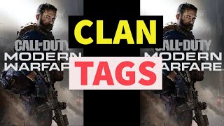 BEST MODERN WARFARE CLAN TAGS