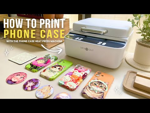 How To Print Phone Cases | Using HTVRont H17 Phone Case Heat Press Machine | Sublimation Phone Case✨