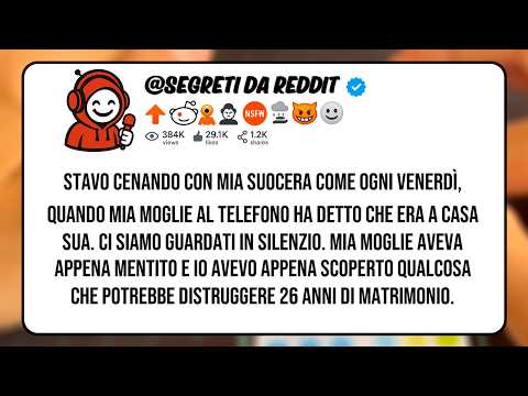 Stavo Cenando con Mia Suocera Come Ogni Venerdì Quando Mia Moglie Ha