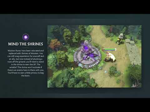 7.38 PATCH  Dota 2 -Wisdom runes replaced by Shrines of Wisdom ~ No more steal and bottle refill :(