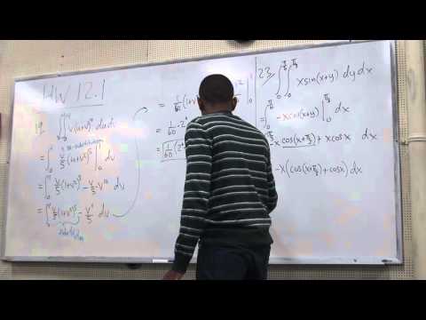 Math 203 Lecture 22 - Double integrals over general regions continued