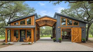 AFFORDABLE DOGTROT BARNDOMINIUM HOMES DESIGN UNDER 200K YOU CAN BUILD