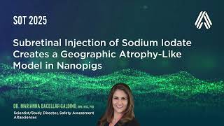 SOT 2025—Subretinal Injection of Sodium Iodate Creates a Geographic Atrophy-Like Model in Nanopigs