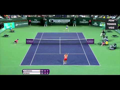 Azarenka vs Kerber Indian Wells 2012 Highlights