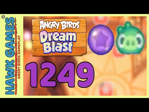 Angry Birds Dream Blast Level 1249 Hard - Walkthrough, No Boosters