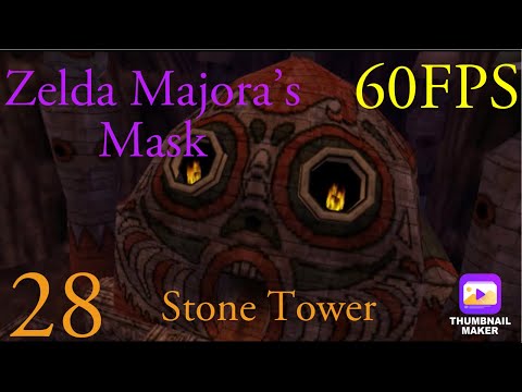 Zelda Majora's Mask Switch Port 60fps - 100% Walkthrough Longplay - Part 28 - Stone Tower