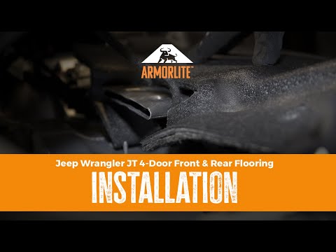 Armorlite JT Gladiator 4-Door Front and Rear Flooring Installation Instructions