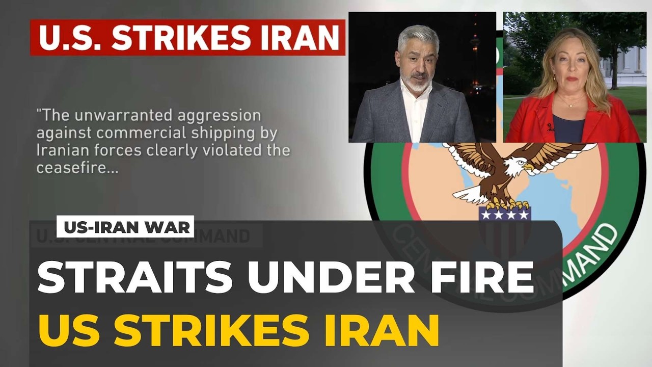 US and Iran exchange strikes after commercial ship attack as Strait of Hormuz tensions escalate