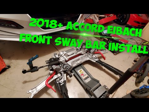 2018+ Honda Accord Eibach Front Sway Bar Install and Subframe and Steering Rack Removal