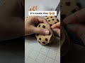 Making felt chocolate chip cookies for my handmade small business #etsyseller #feltcrafts #handmade