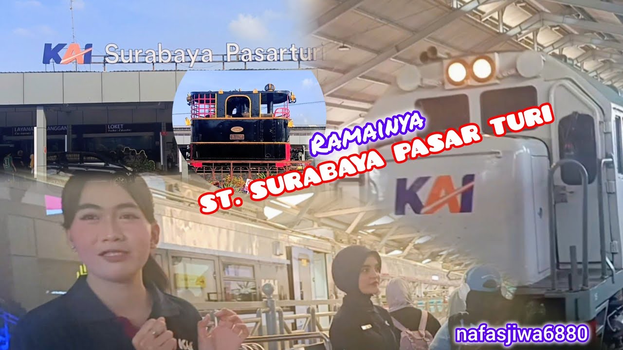 Mengenal Stasiun Surabaya Pasar Turi #vlog #train