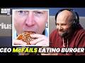 McDonalds CEO Pretends To Eat A Big Arch Burger Sam Roberts Show