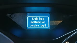 How to fix Child lock malfunction Service req