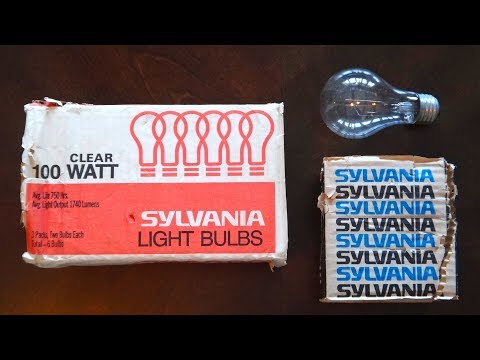 Older Sylvania 100watt Clear Incandescent Light Bulbs