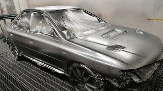 Spraying Metal Flakes On A Full Respray: Custom Paint