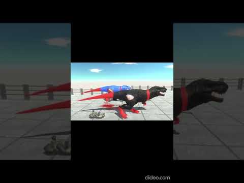 SUPERMAN T-REX vs DARK T-REX vs GORO DEATH RUN - Animal Revolt Battle Simulator