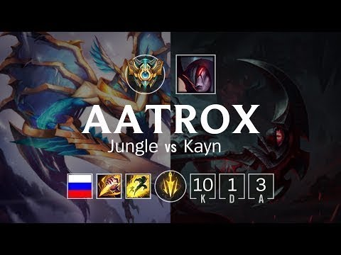 REPLAY SOLO JUNGLE - Aatrox vs Kayn | RU HighLight Legends by JFox Gaming HD