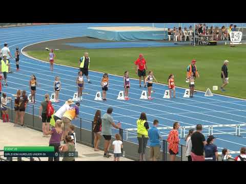 Girls Under 9 60m Hurdles H4 - 2020 State Combined Events Championships // LAVicTV