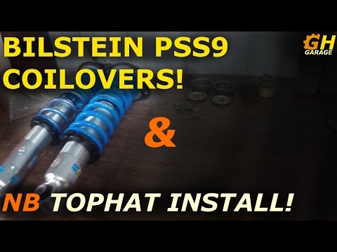 Bilstein PSS9 Coilover Assembly with NB Mounts & First Drive! | Reborn Turbo Miata Build #17