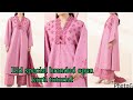 How To Design Sapphire Summer A Line Kurti With Overlap Neck Design And Front Open Alinekurti